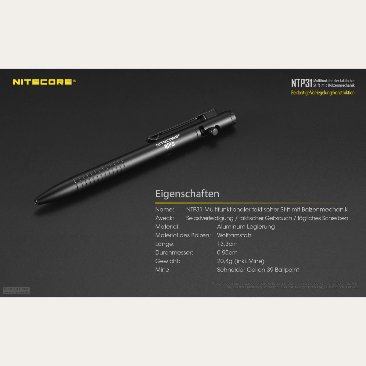 NTP31 - Aluminium Tactical/EDC Pen