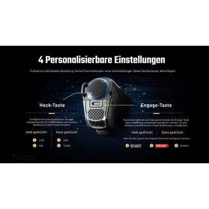 Taktische Taschenlampe P27iX - 5000 Lumen - inkl. Akku