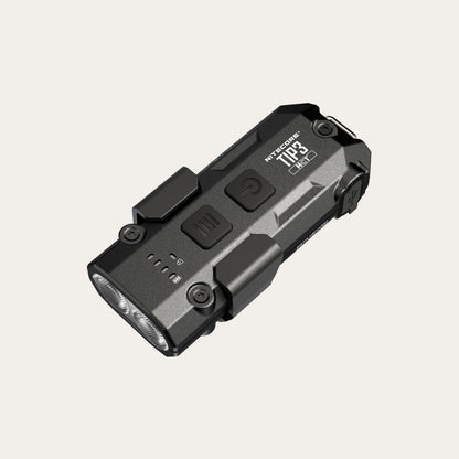 Ultraleichte USB-C Schlüsselanhänger-Taschenlampe - 720 Lumen - Schwarz - TIP3