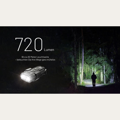 Ultraleichte USB-C Schlüsselanhänger-Taschenlampe - 720 Lumen - Orange - TIP3