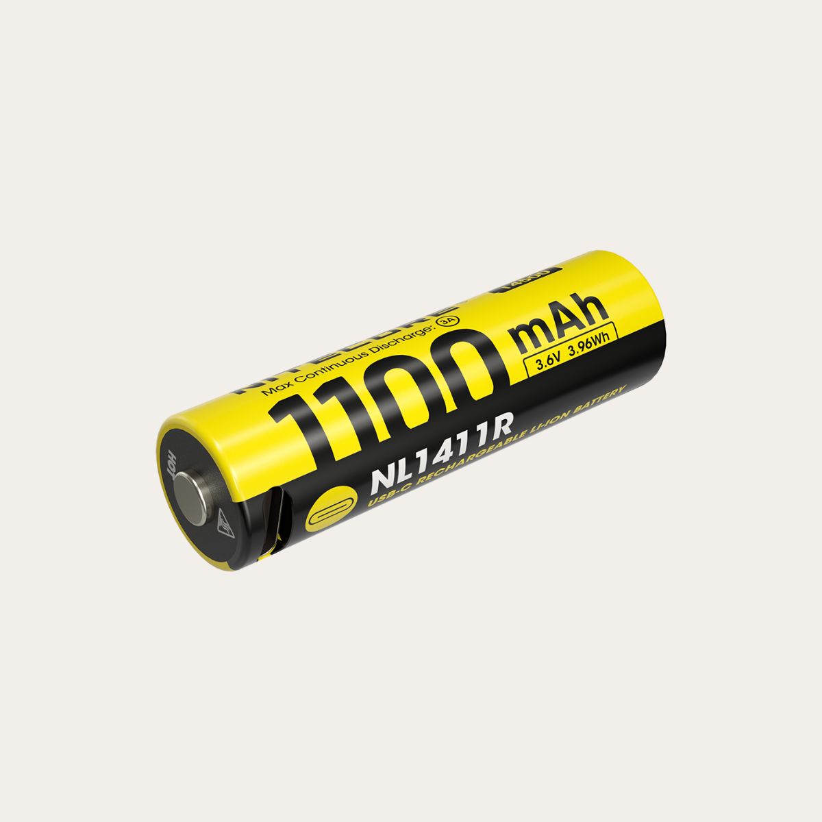Li-Ion Akku mit USB-C-Anschluss NL1411R - 1100mAh