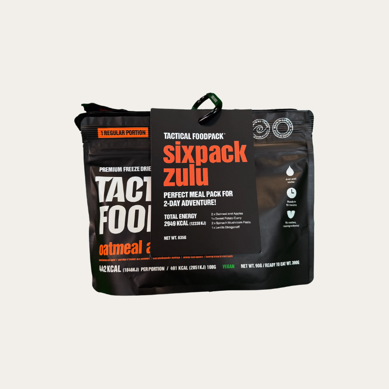 Sixpack Zulu (6 Mahlzeiten - 2 Tage) - Vegan/Vegetarisch